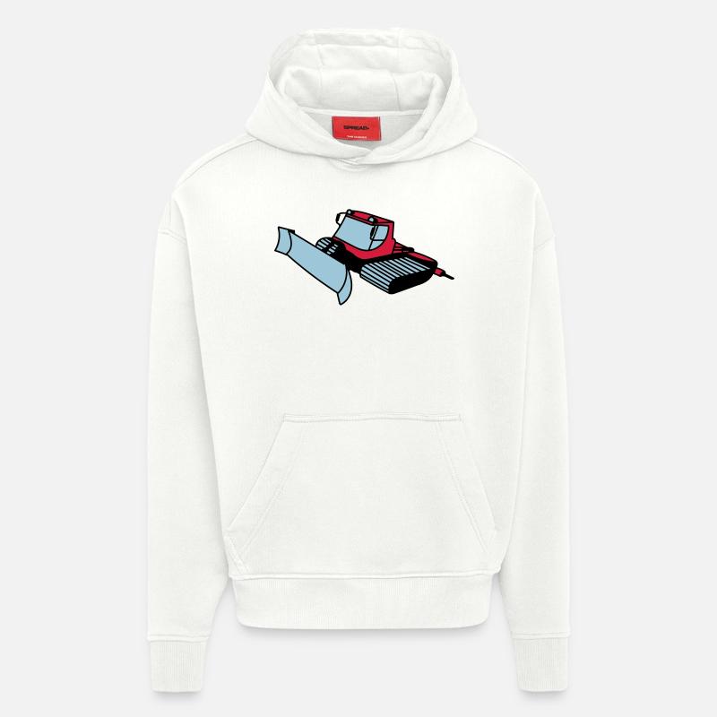 dameuse - Sweat à capuche bio épais oversize fabriqué en UE - OFF WHITE