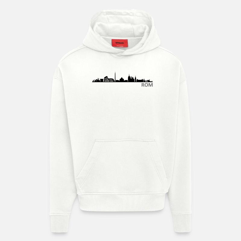 Skyline - Rom - Hoodie- made by SPREAD - OFF WHITE