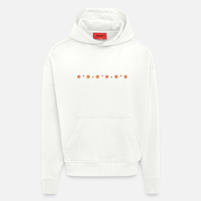 Very small sun line - Hoodie- made by SPREAD  - OFF WHITE