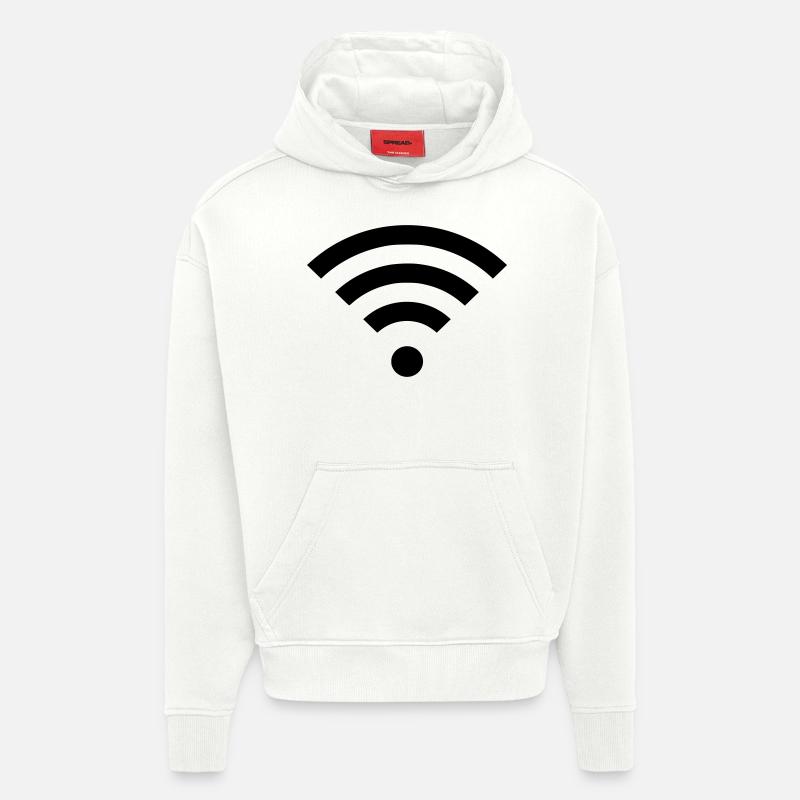 WIFI-WLAN - Hoodie- made by SPREAD  - OFF WHITE