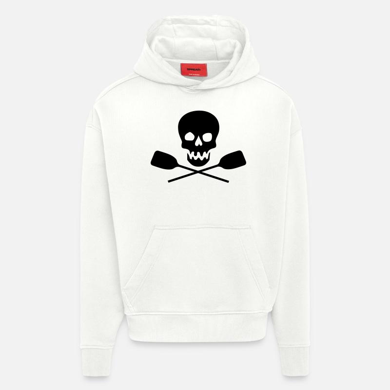 rangée - Sweat à capuche bio épais oversize fabriqué en UE - OFF WHITE