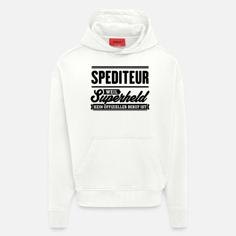 Superheld Spediteur - Hoodie- made by SPREAD  - OFF WHITE