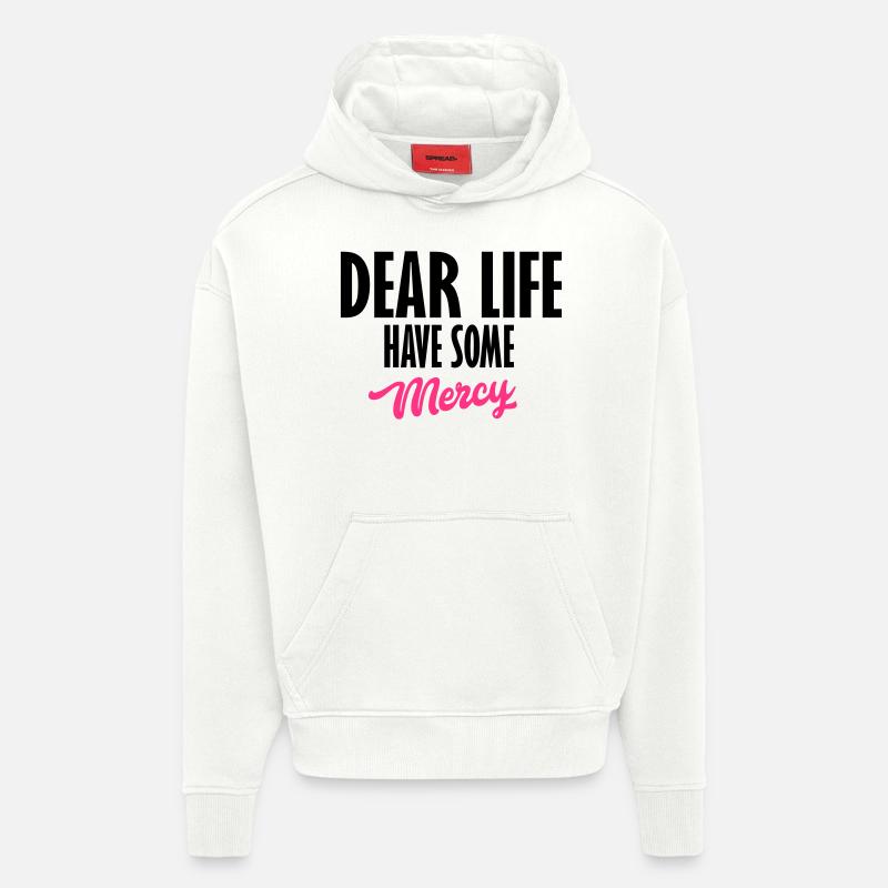 chère vie - Sweat à capuche bio épais oversize fabriqué en UE - OFF WHITE