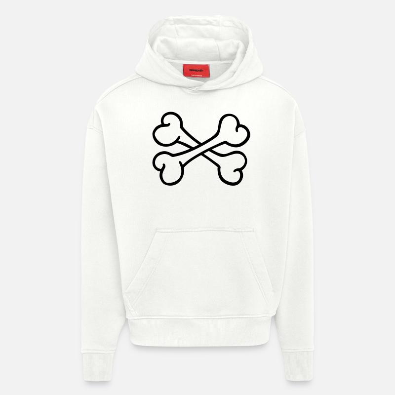 Knochen - Hoodie- made by SPREAD  - OFF WHITE