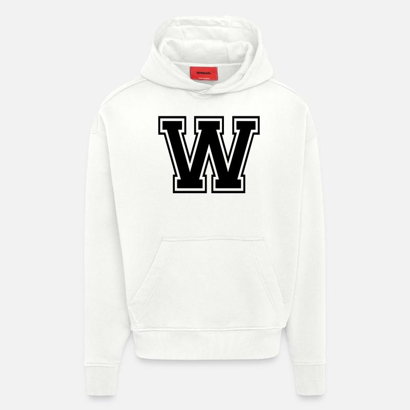 w - Hoodie- made by SPREAD  - OFF WHITE