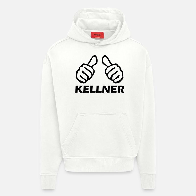 kellner - Hoodie- made by SPREAD  - OFF WHITE