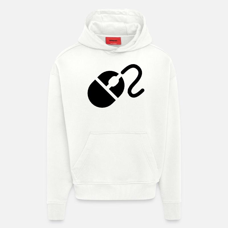 Computer Mouse - Hoodie- made by SPREAD  - OFF WHITE