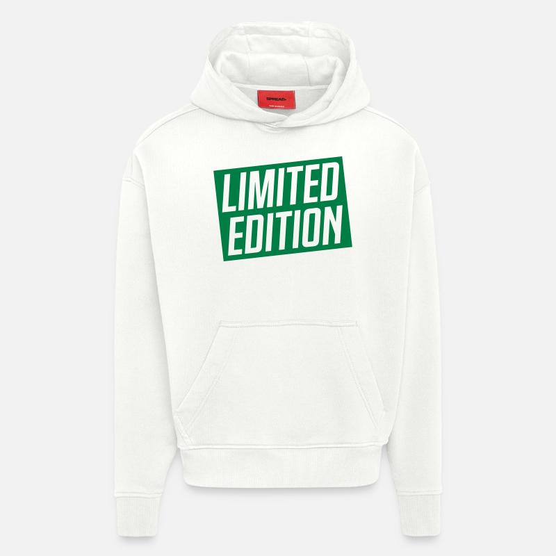 Design en édition limitée - Sweat à capuche bio épais oversize fabriqué en UE - OFF WHITE