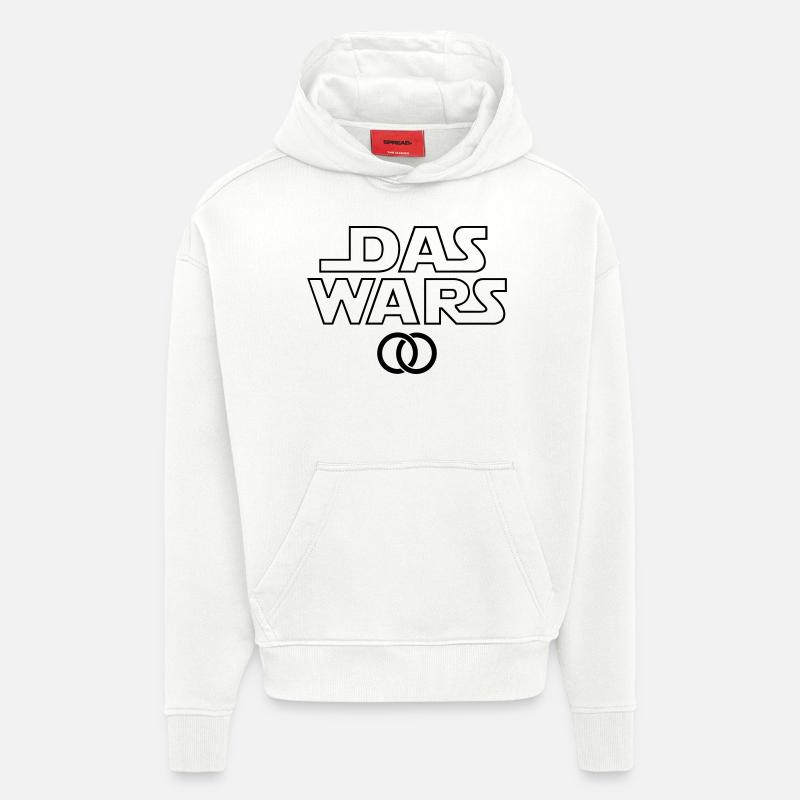 DAS WARS - Hoodie- made by SPREAD  - OFF WHITE