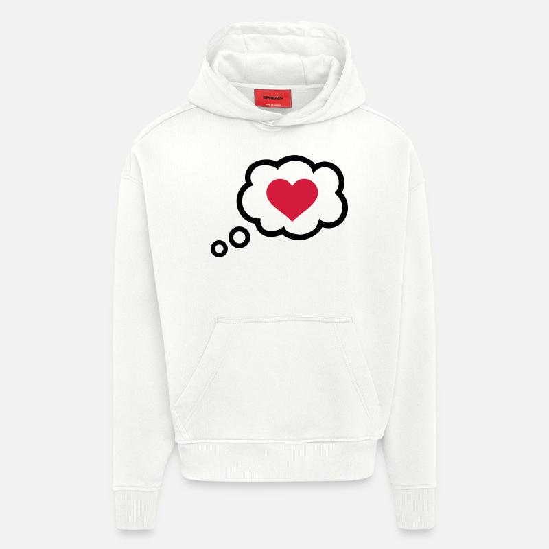 Bulle - Sweat à capuche bio épais oversize fabriqué en UE - OFF WHITE