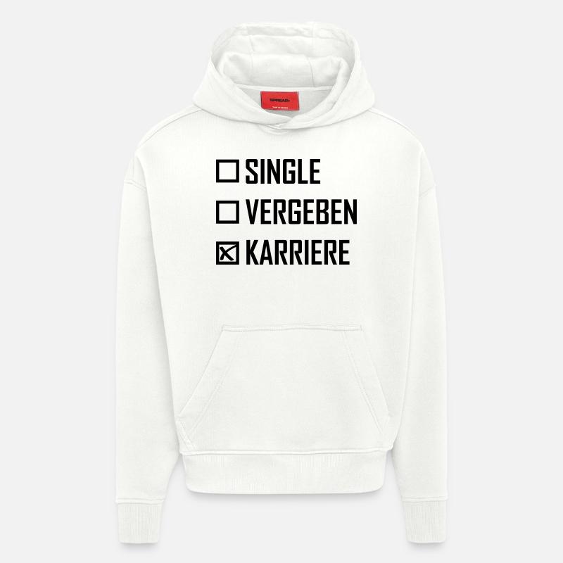 karriere - Hoodie- made by SPREAD  - OFF WHITE