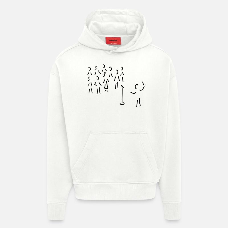 chor-gesang mit dirigent - Hoodie- made by SPREAD  - OFF WHITE