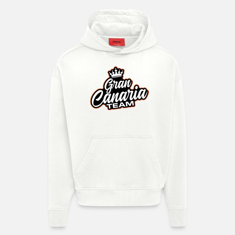 L’équipe de Gran Canaria - Sweat à capuche bio épais oversize fabriqué en UE - OFF WHITE