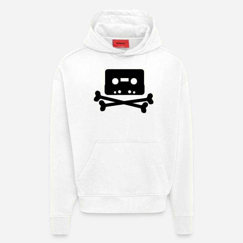 Piratbyrån - Hoodie- made by SPREAD  - OFF WHITE