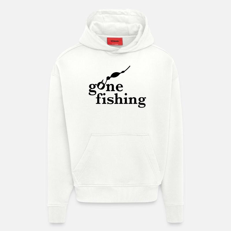 Pêche - Sweat à capuche bio épais oversize fabriqué en UE - OFF WHITE