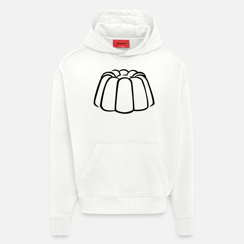 Pudding - Sweat à capuche bio épais oversize fabriqué en UE - OFF WHITE