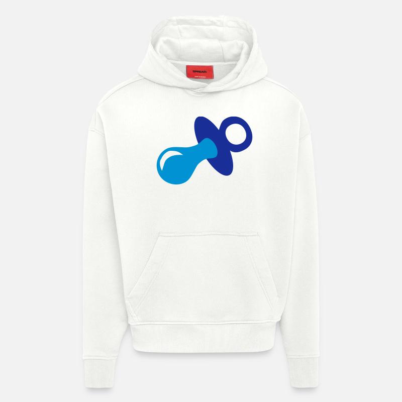 Bébé - Sucette - Sweat à capuche bio épais oversize fabriqué en UE - OFF WHITE
