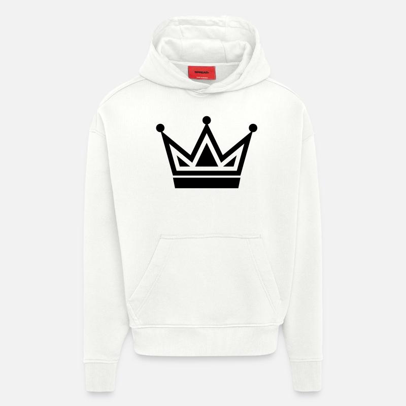 crown8 - Hoodie- made by SPREAD  - OFF WHITE