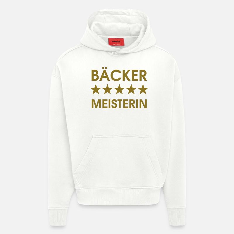 boulanger CONCIERGE - Sweat à capuche bio épais oversize fabriqué en UE - OFF WHITE