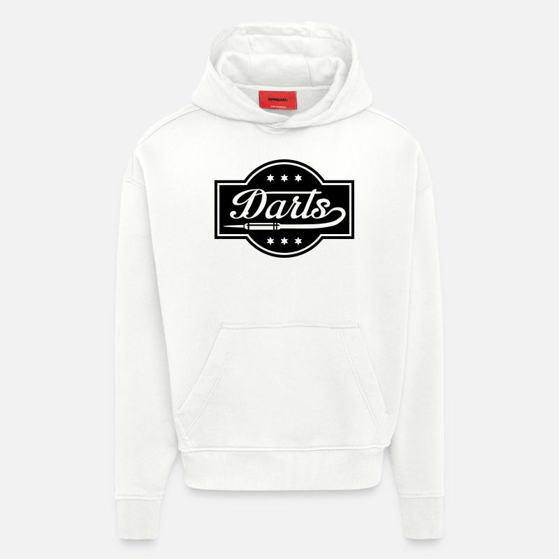 darts_2_f1 - Sweat à capuche bio épais oversize fabriqué en UE - OFF WHITE