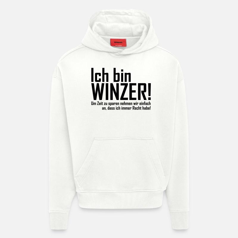 ich bin winzer - Hoodie- made by SPREAD - OFF WHITE