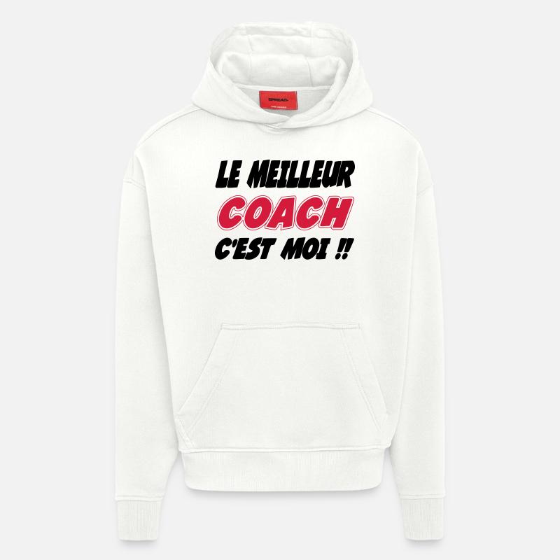 Der beste COACH bin ich!! - Hoodie- made by SPREAD  - OFF WHITE