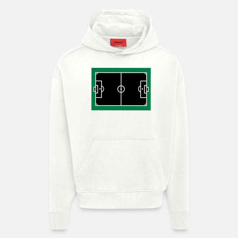 fussball feld - Hoodie- made by SPREAD  - OFF WHITE
