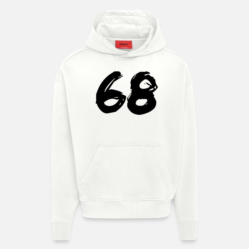Brushed 68 - Hoodie- made by SPREAD  - OFF WHITE