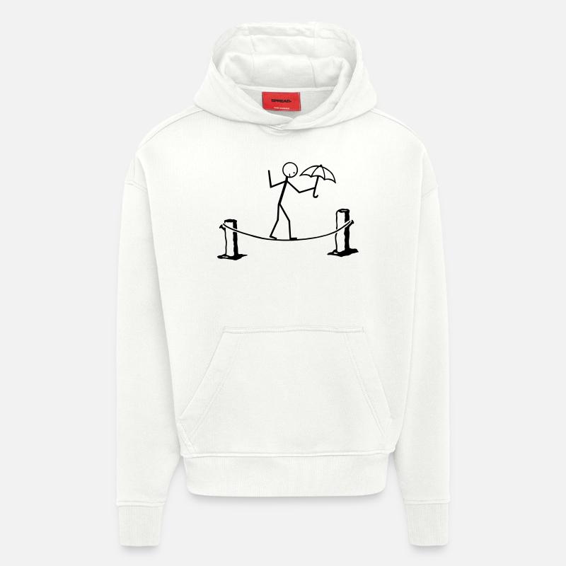 Slackline - Hoodie- made by SPREAD  - OFF WHITE