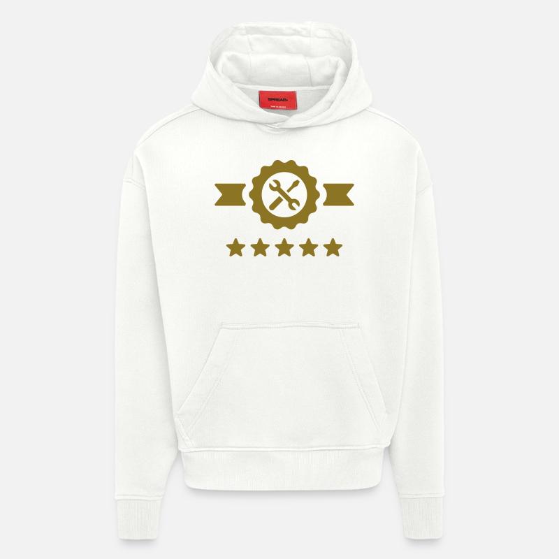 Bricolage / Basteln / Handwerker / DIY - Hoodie- made by SPREAD  - OFF WHITE