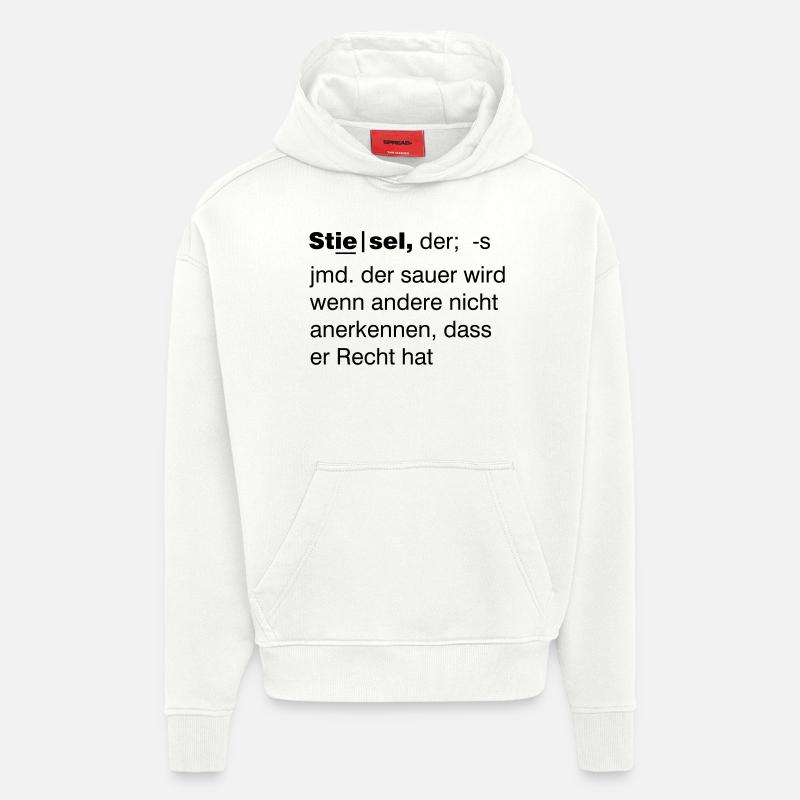 Stiesel - Hoodie- made by SPREAD  - OFF WHITE