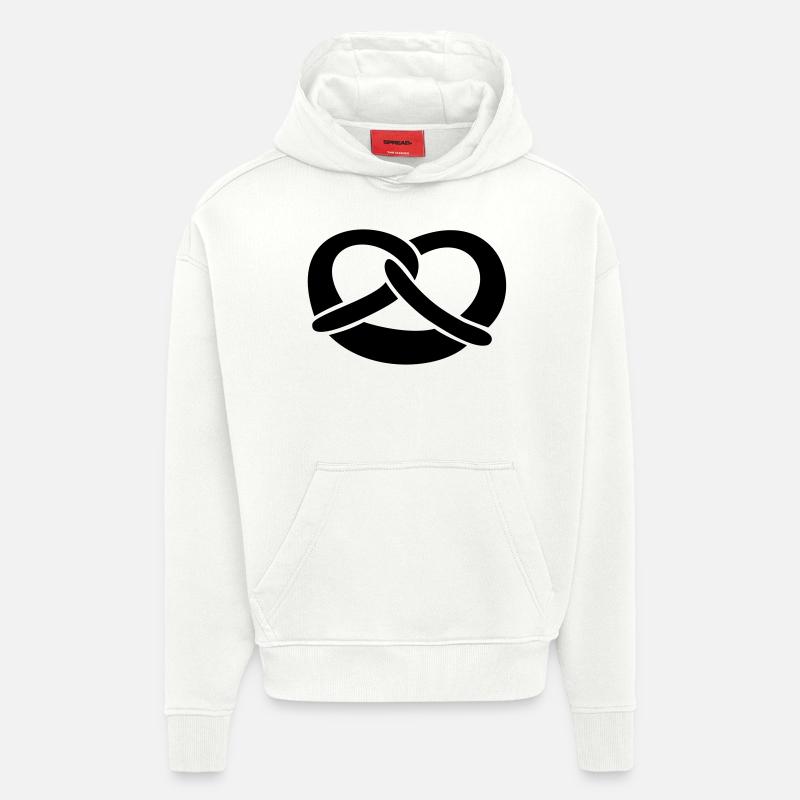Brezel - Hoodie- made by SPREAD  - OFF WHITE