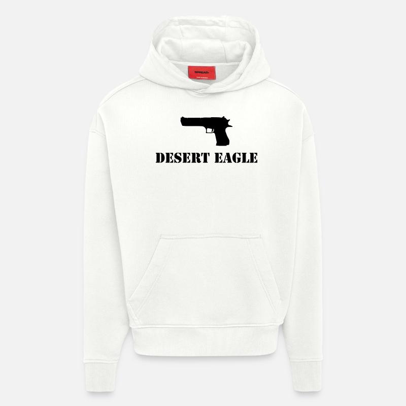 desert_eagle - Sweat à capuche bio épais oversize fabriqué en UE - OFF WHITE