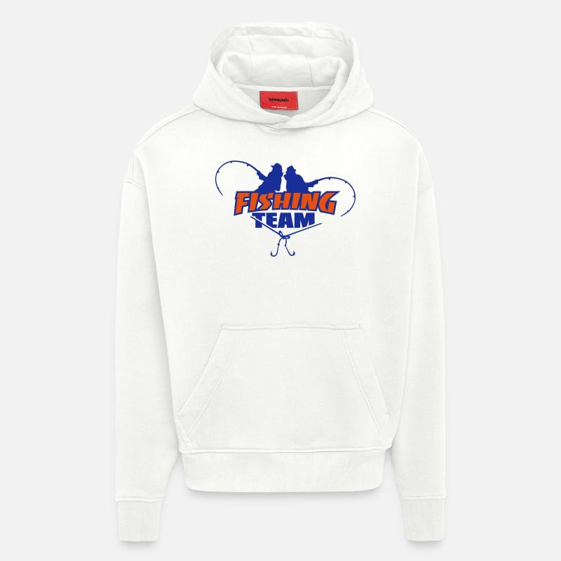 fishing_team2_2c - Hoodie- made by SPREAD  - OFF WHITE