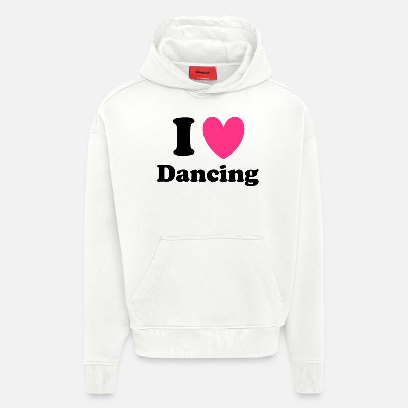 Dancing - Sweat à capuche bio épais oversize fabriqué en UE - OFF WHITE