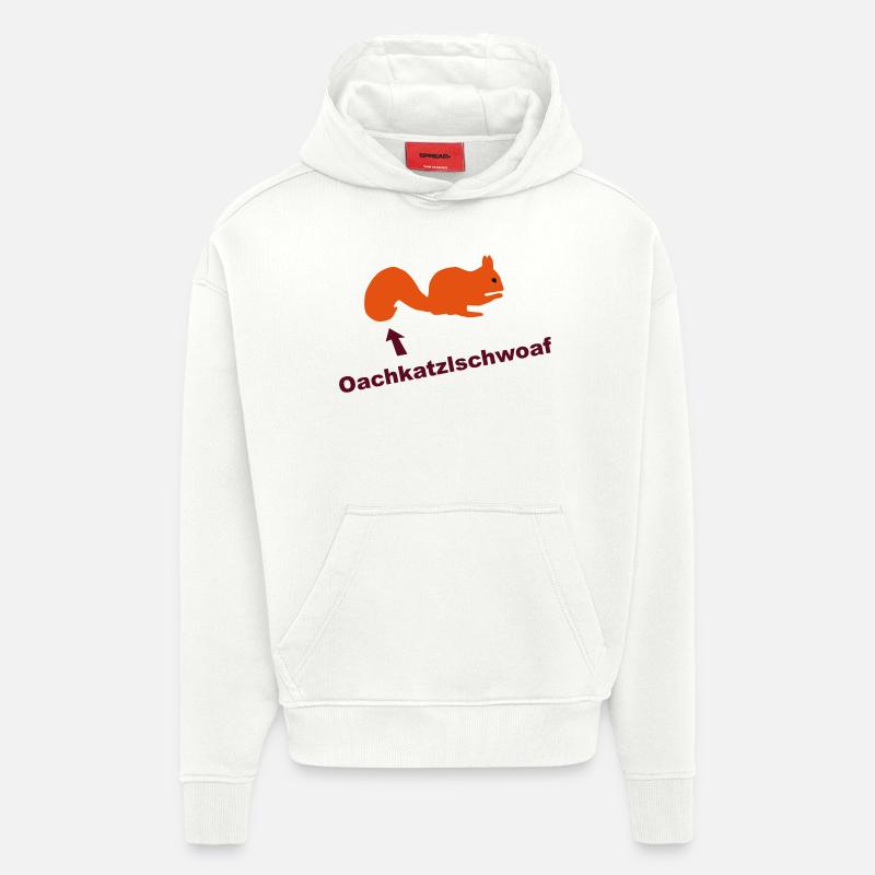 Oachkatzlschwoaf Eichhörnchen - Hoodie- made by SPREAD  - OFF WHITE