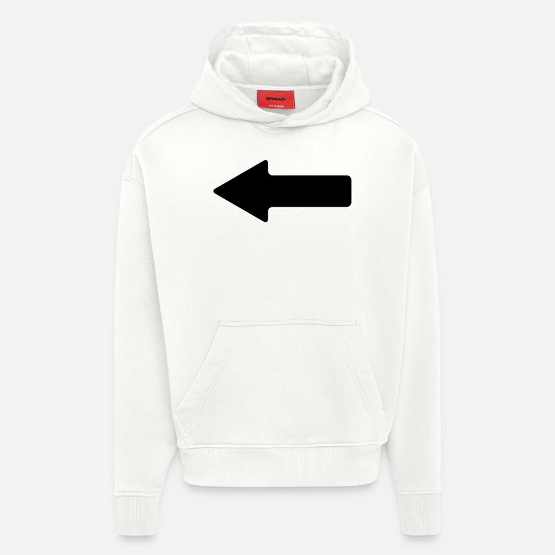pfeil - Hoodie- made by SPREAD  - OFF WHITE