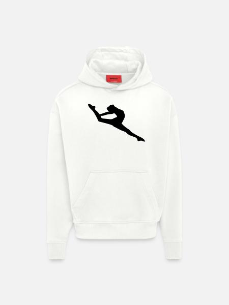 Vector Ballet dancer Silhouette - Hoodie- made by SPREAD - OFF WHITE