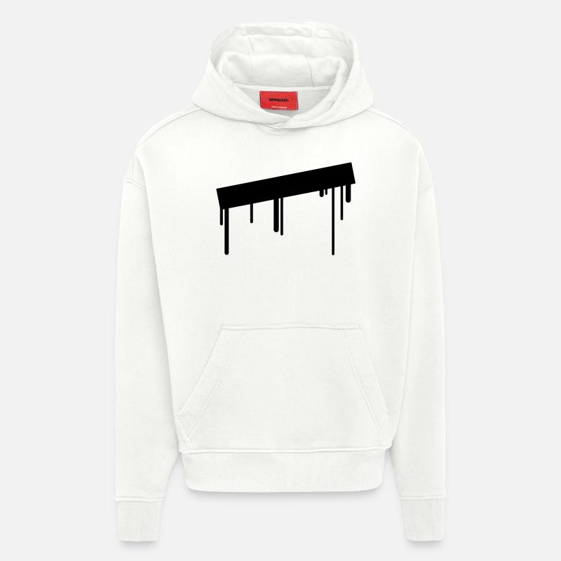 empty_graffiti_frame - Hoodie- made by SPREAD  - OFF WHITE