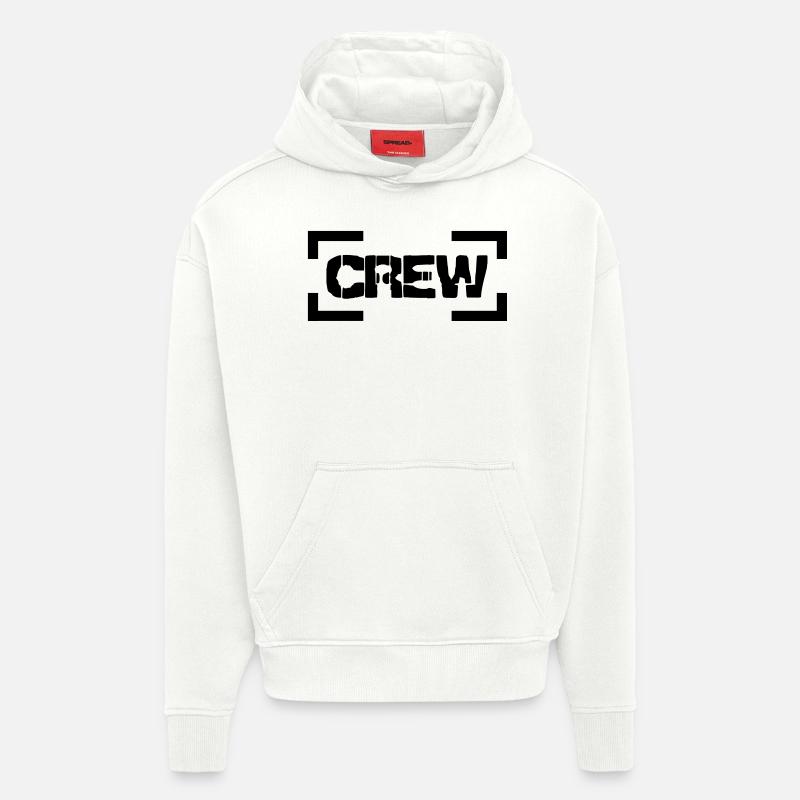 l'équipage - Sweat à capuche bio épais oversize fabriqué en UE - OFF WHITE