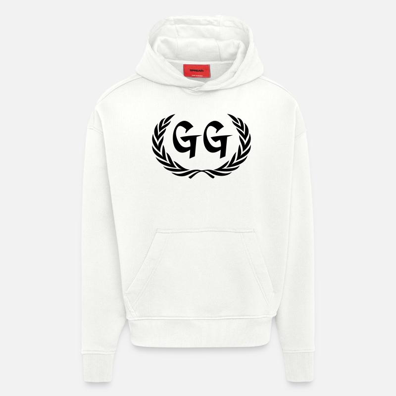 gg - Hoodie- made by SPREAD  - OFF WHITE