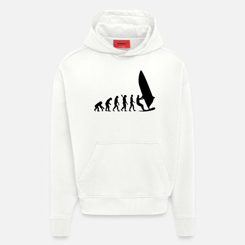 Evolution Windsurfen - Hoodie- made by SPREAD  - OFF WHITE