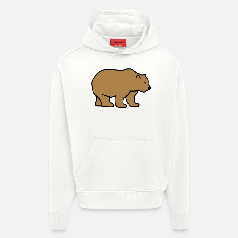 Bär - Hoodie- made by SPREAD  - OFF WHITE
