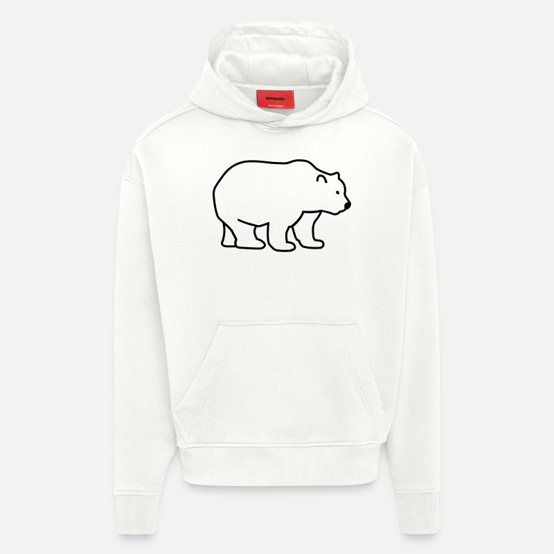 Bär - Hoodie- made by SPREAD  - OFF WHITE