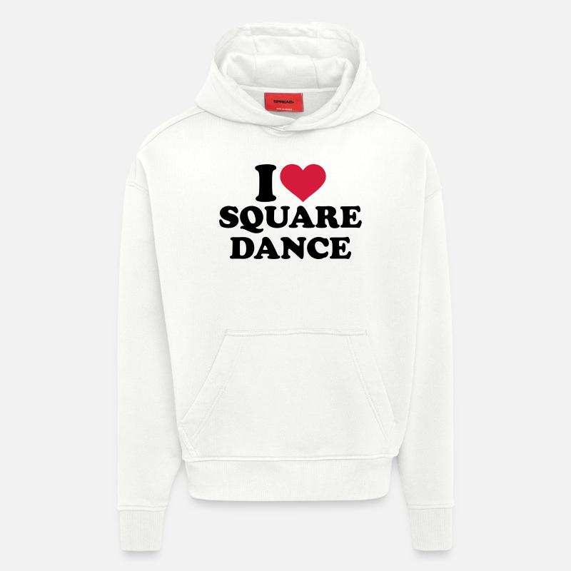 Square dance - Hoodie- made by SPREAD  - OFF WHITE