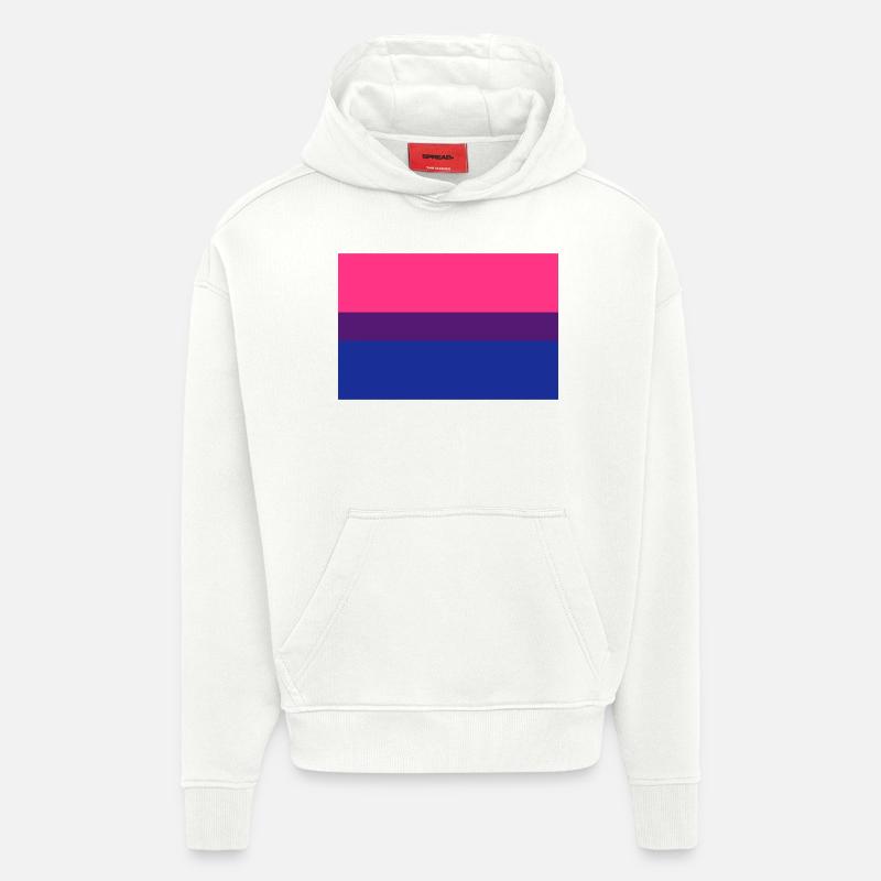 Bisexuel - Sweat à capuche bio épais oversize fabriqué en UE - OFF WHITE