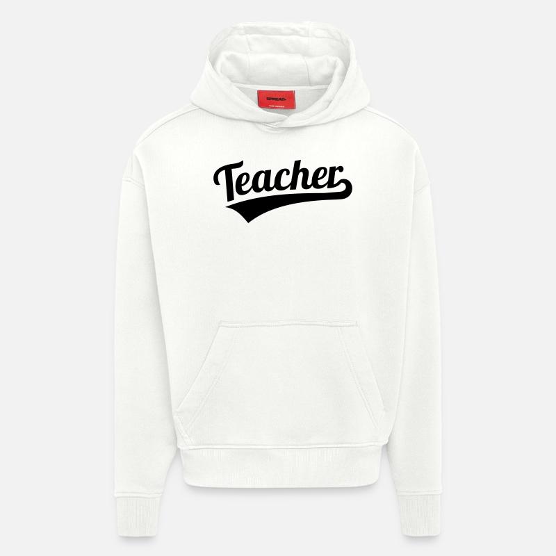 Lehrer - Hoodie- made by SPREAD  - OFF WHITE