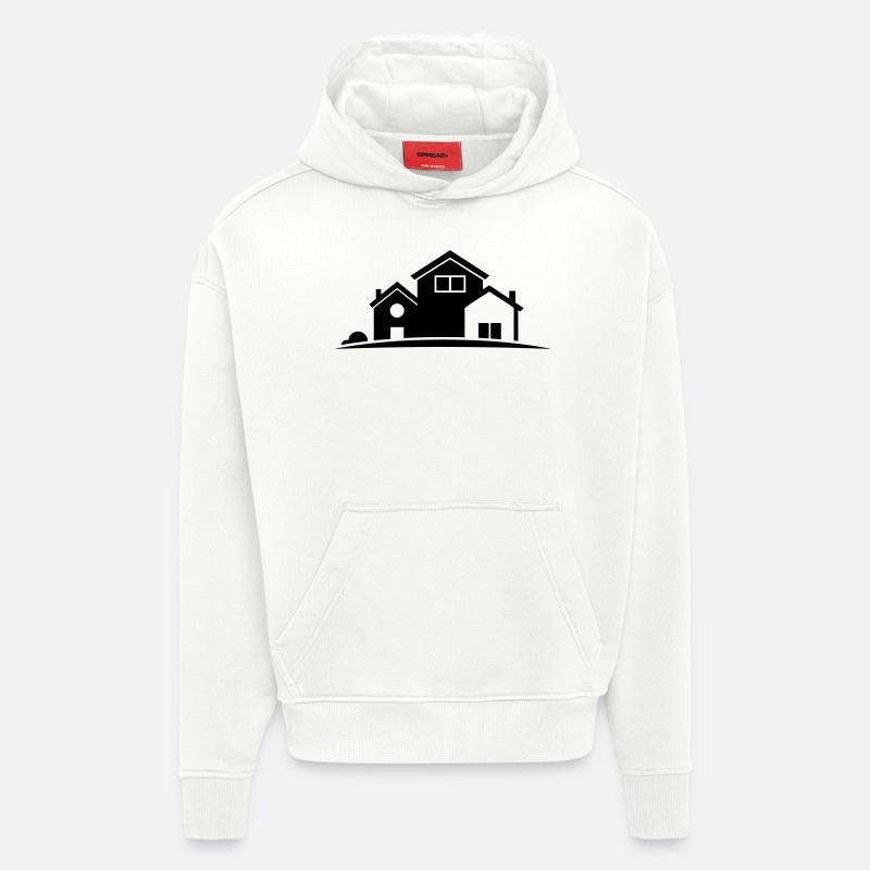 Haus - Hoodie- made by SPREAD  - OFF WHITE