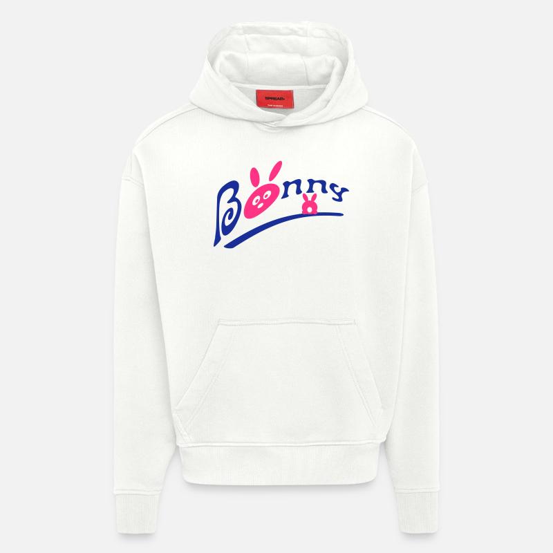 Lapin Lapin - Sweat à capuche bio épais oversize fabriqué en UE - OFF WHITE