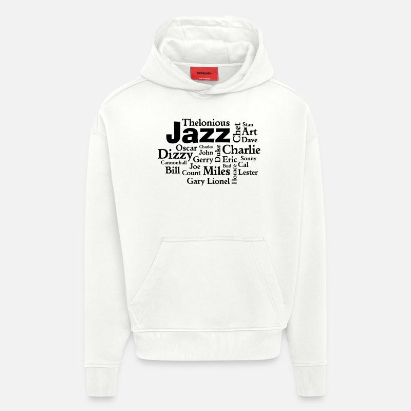 Jazz Greats - Hoodie- made by SPREAD  - OFF WHITE
